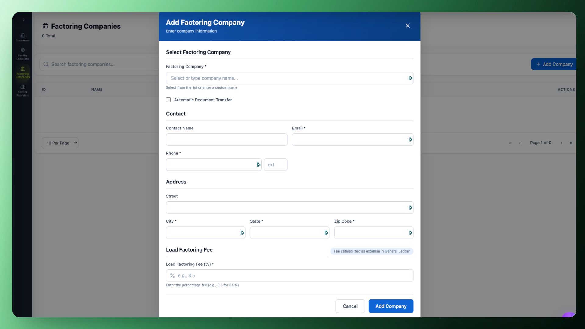 Factoring companies directory